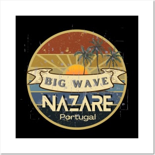 Nazare Big Wave Design Posters and Art